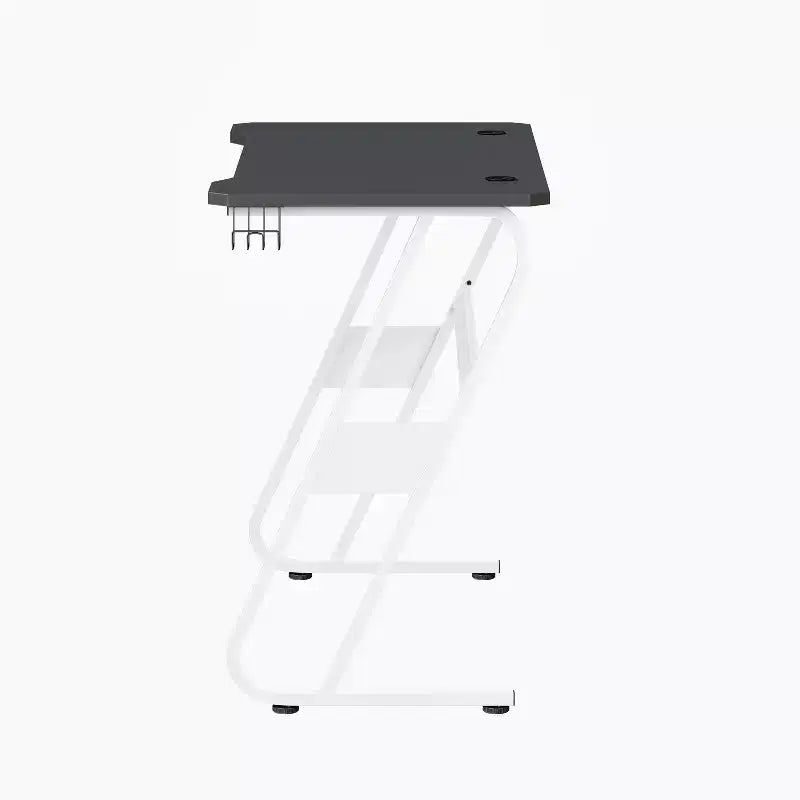 Scrivania gaming a Z, nero/blu, per 1 persona