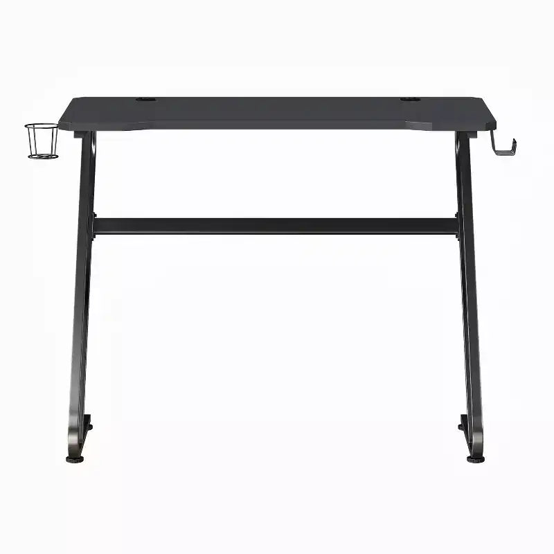 Scrivania gaming a Z, nero/blu, per 1 persona