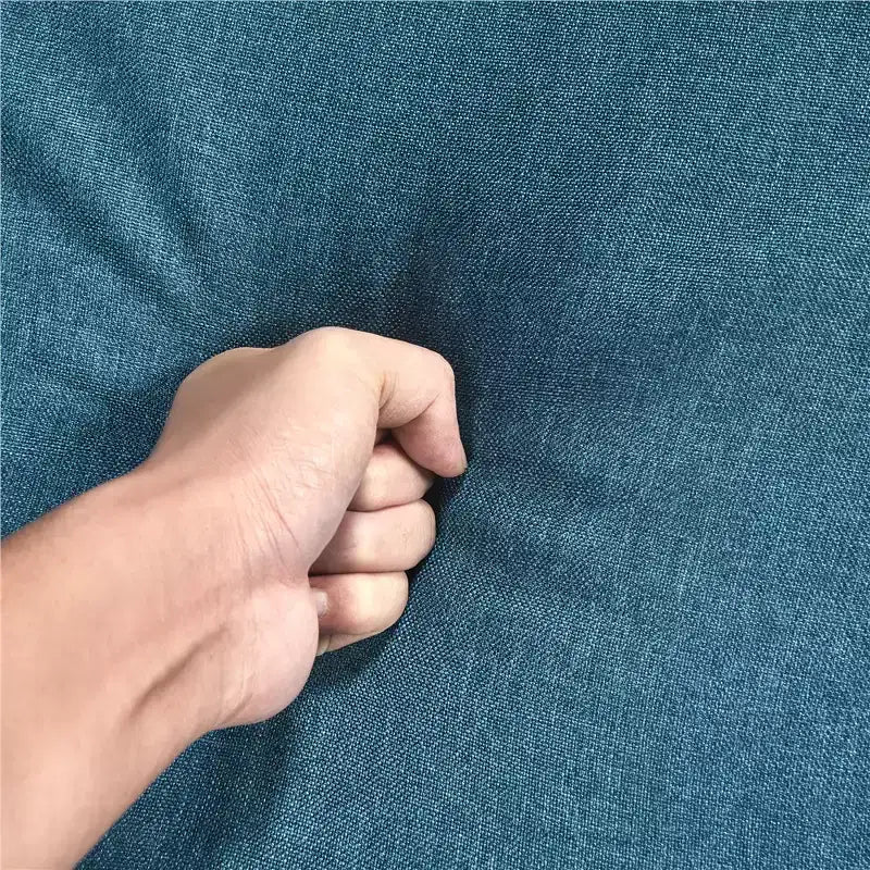 Poltrona d'accento trapuntata grigio scuro/blu navy/gialla, seduta singola, stile metà secolo