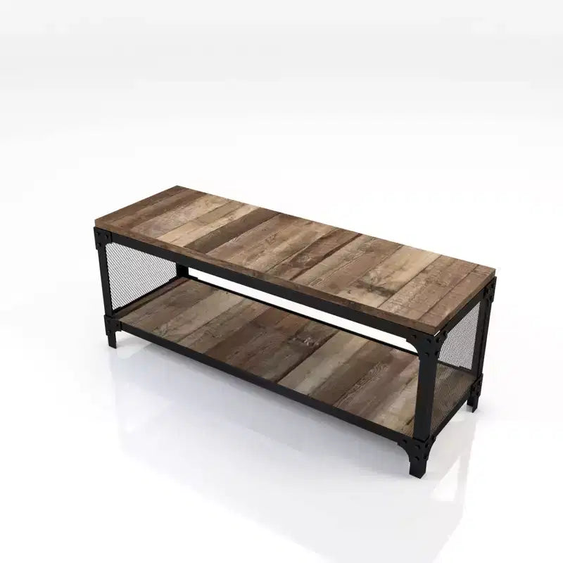 Mobile TV a giorno per TV fino a 50" – Legno di recupero effetto Barnwood, Rovere grigio vintage
