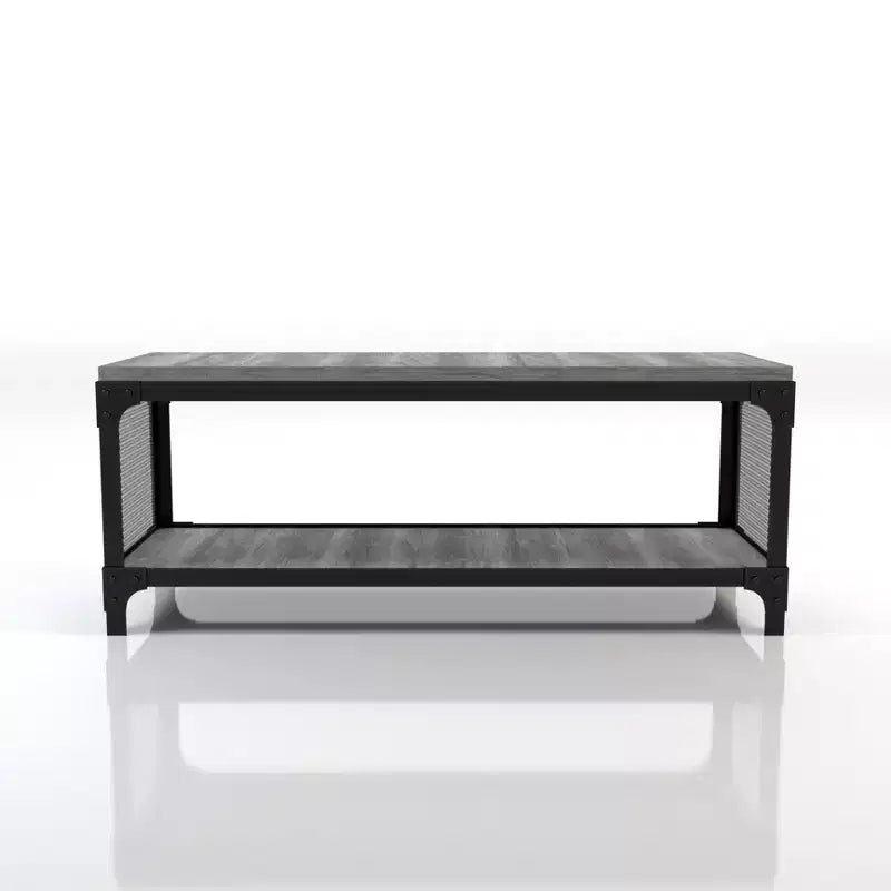 Mobile TV a giorno per TV fino a 50" – Legno di recupero effetto Barnwood, Rovere grigio vintage